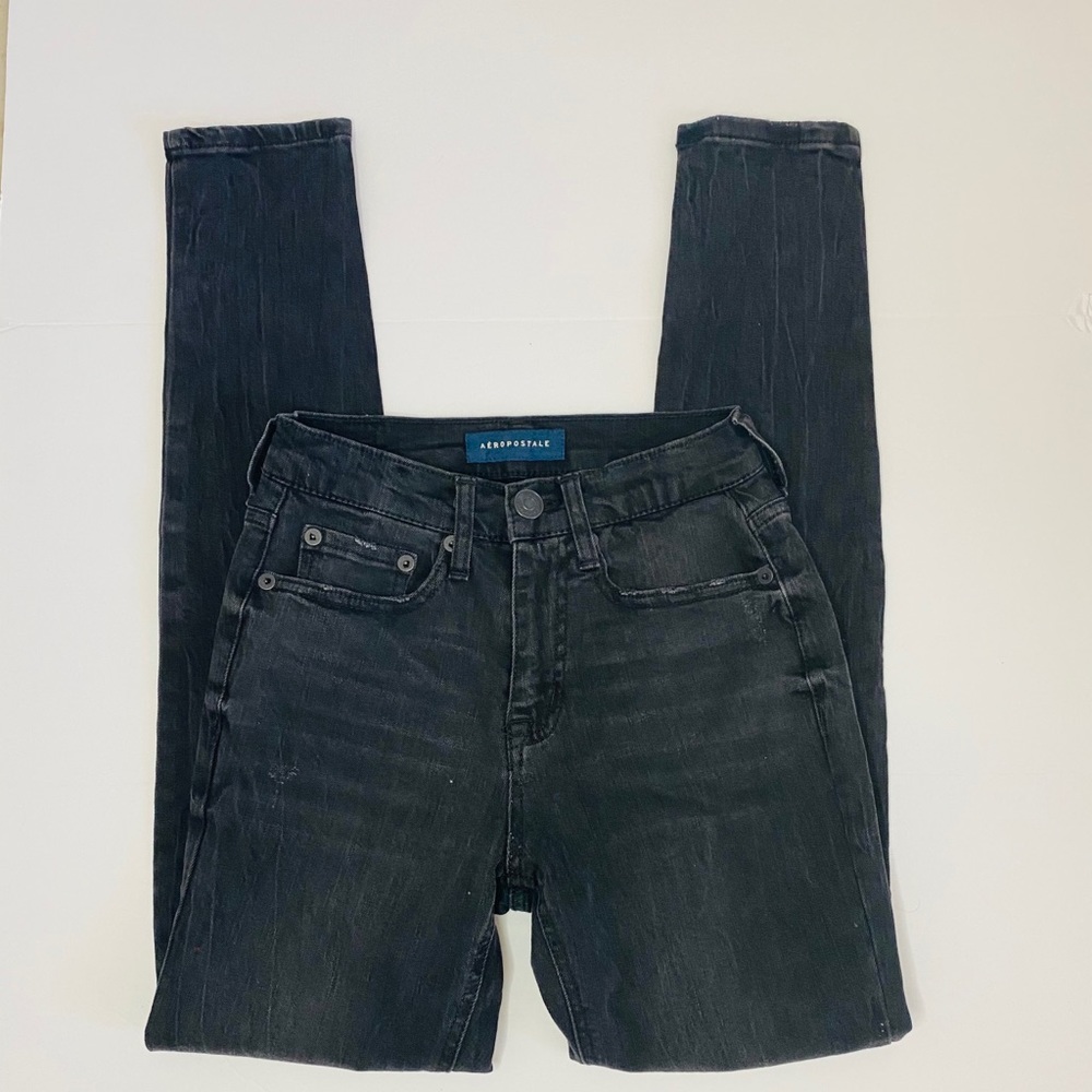 Aeropostale Black Aero Cheeky Jegging 0